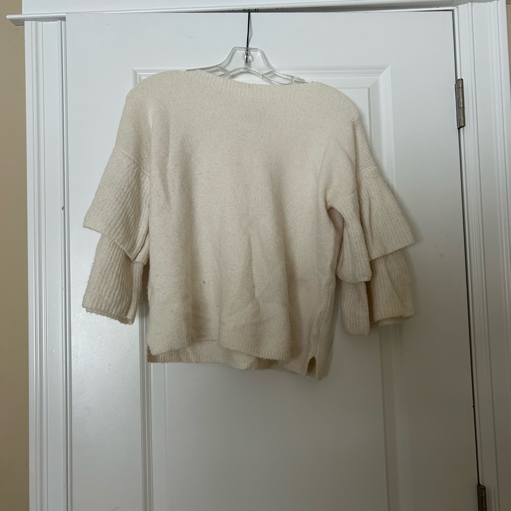 Madewell Cream Crew Neck Sweater